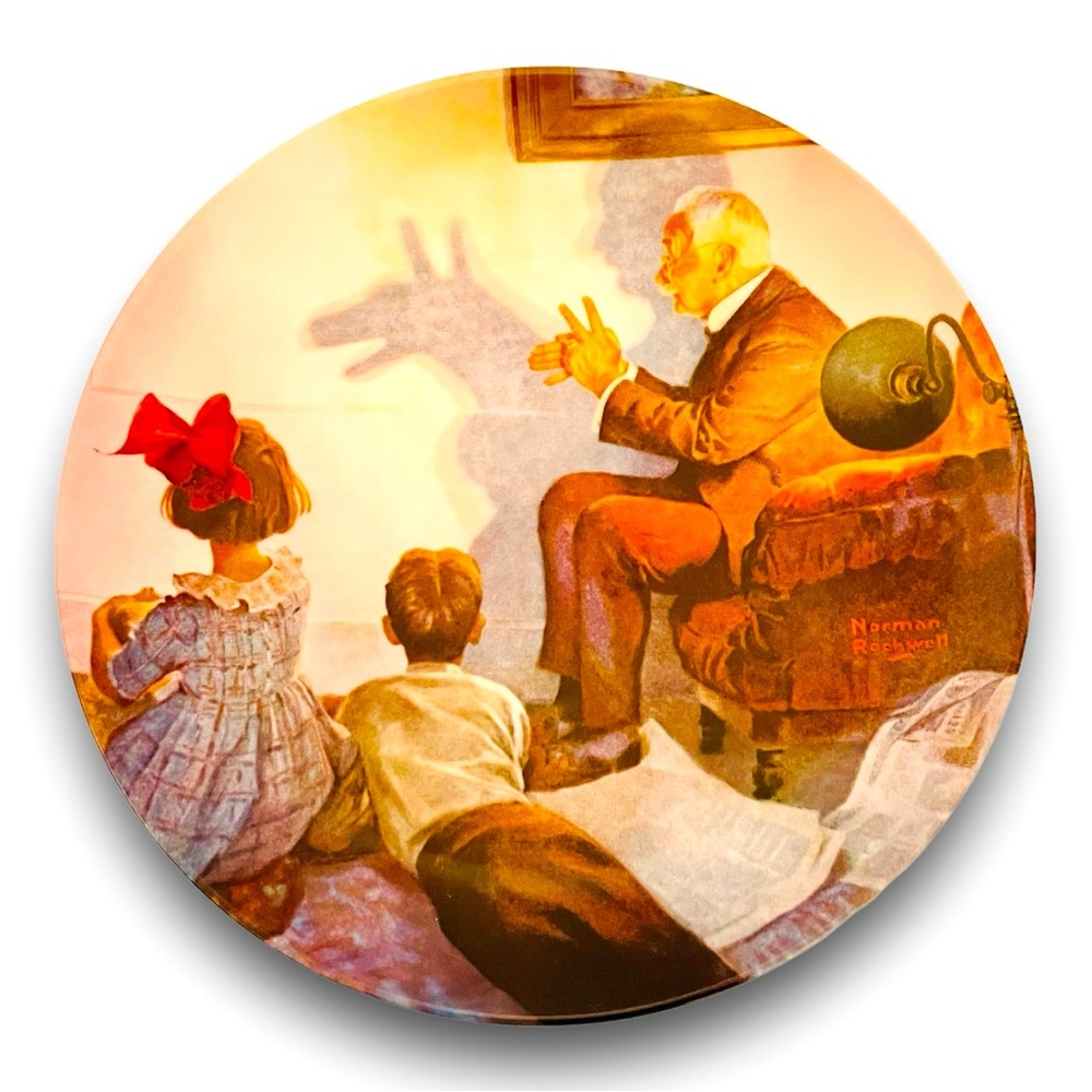 Norman Rockwell's The Shadow Artist by Norman Rockwell Heritage collectors Plate